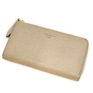 Louis Vuitton Portefeuille Comete Beige Galle Long Wallet Zipper
